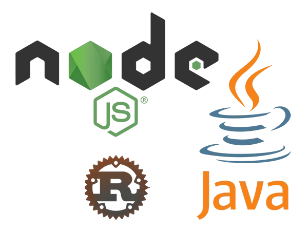 Backend Web Development, NodeJs, Java, Rust